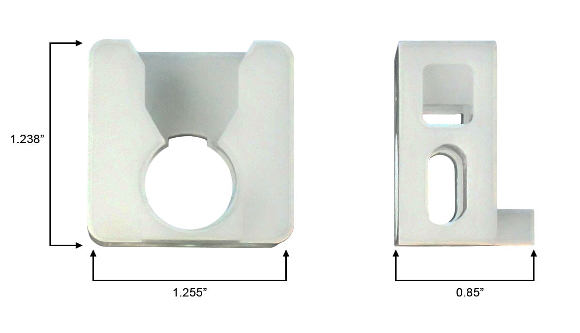 WRS Graham Non-Handed Pivot Lock Shoe  -  White