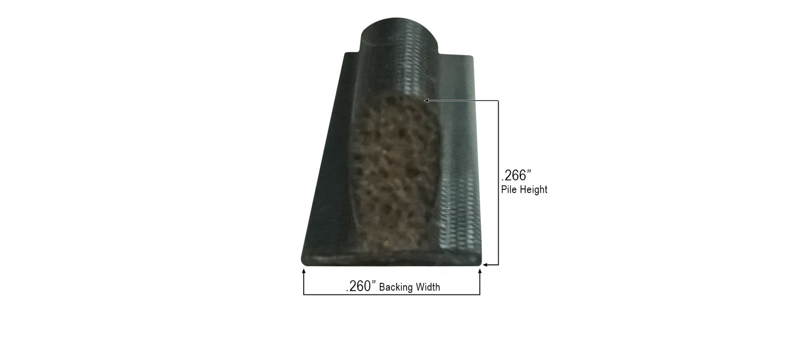 WRS T-Slot Q-Lon Weatherstripping, Black  -  24 Ft Roll