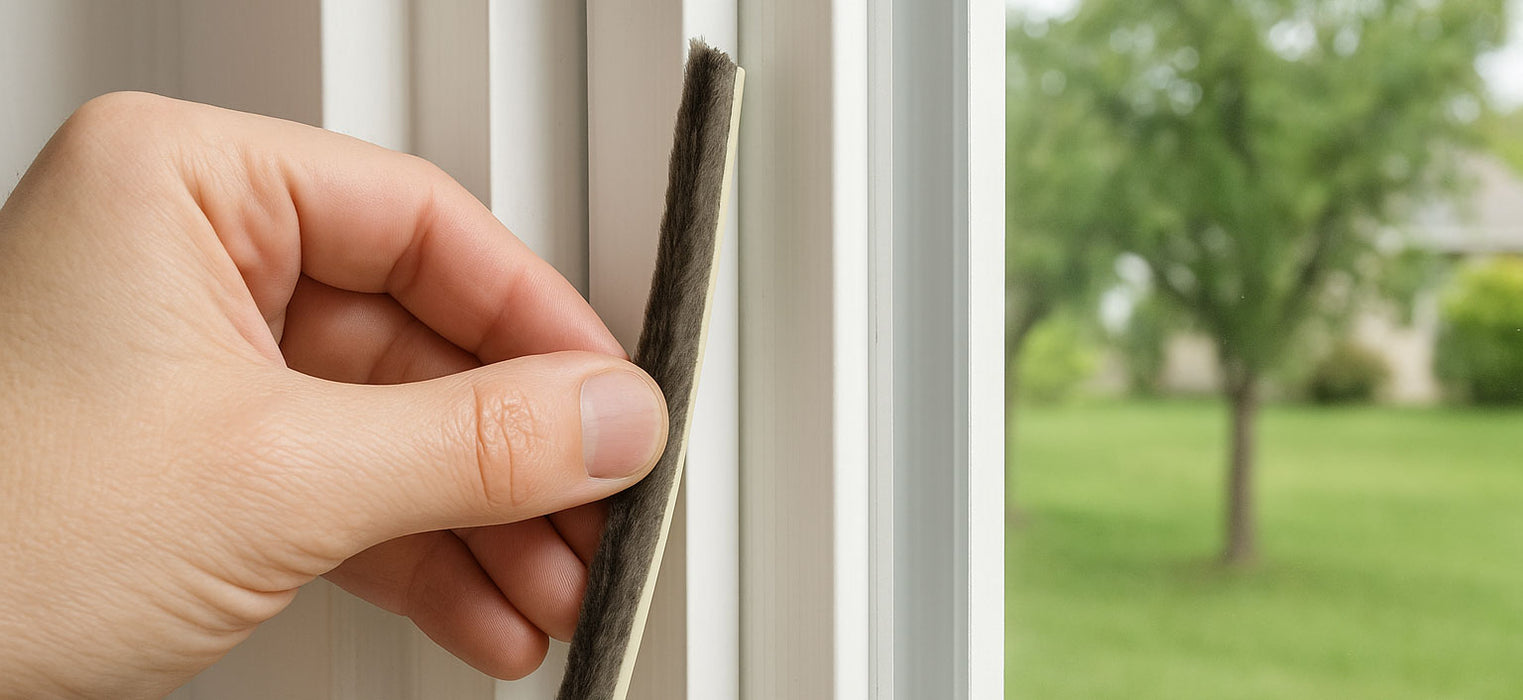 WRS .187" x .350" Grey Fin Pile Weatherstripping - 24 Ft Roll