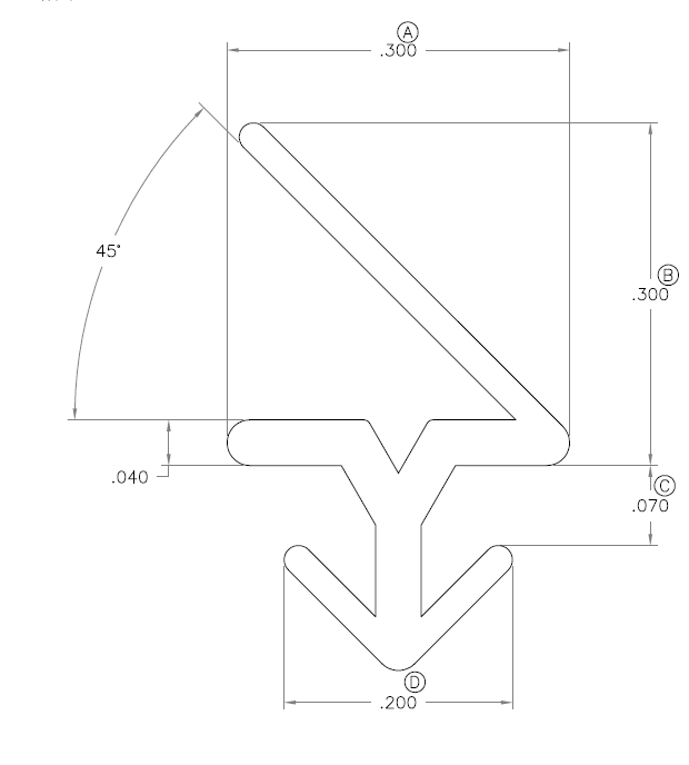 WRS Black Casement Weatherstrip Seal - 24 Ft Roll