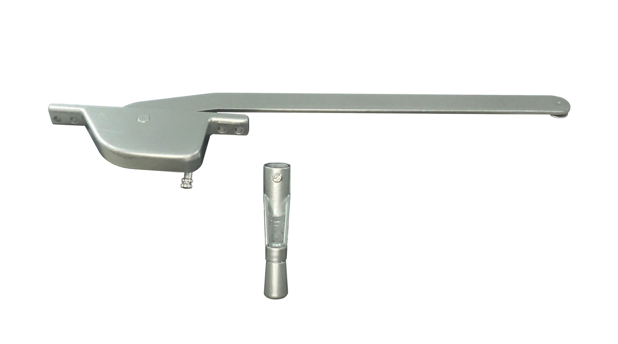 WRS Right Hand 11" Single Arm Operator & Handle Set, Face Mount  -  Aluminum