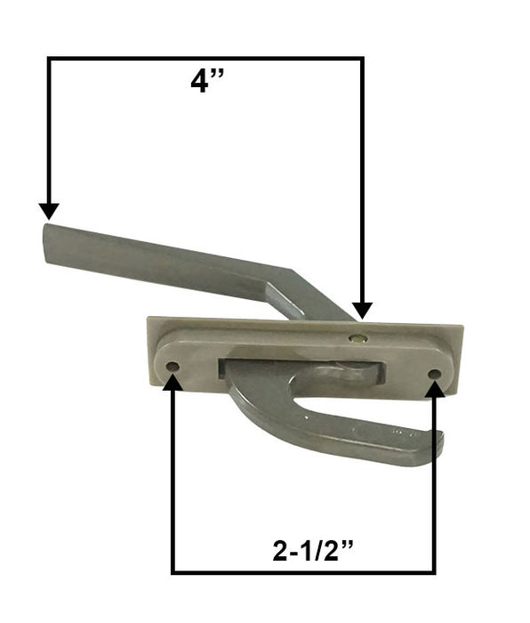 WRS Truth 2-1/2" Rear Mounted Casement Locking Handle - Clay