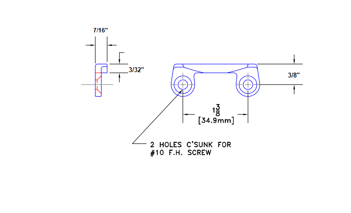 WRS 1-3/8" Keeper - White Bronze or Dark Bronze