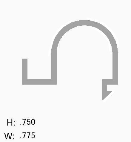 WRS Traco Black TR9000 Sash Stop  -  6 Ft Stick