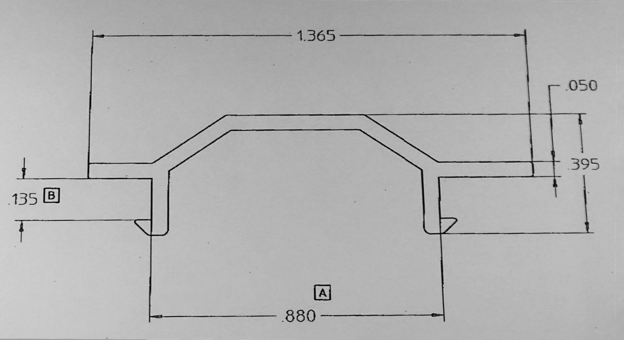 WRS Black Plastic Sash Stop  -  6 Ft Stick