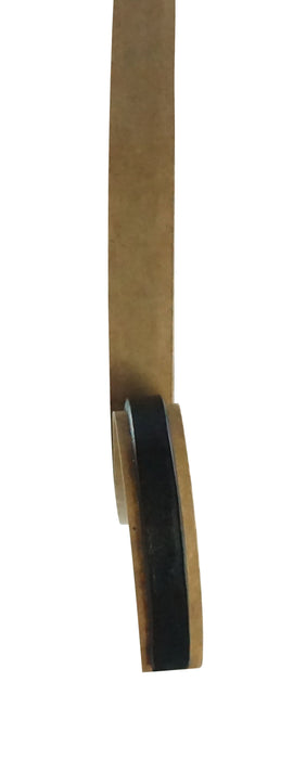 WRS 1/8" x 3/8" Double-Sided Butyl Glazing Tape  -  25 Ft Roll, Black