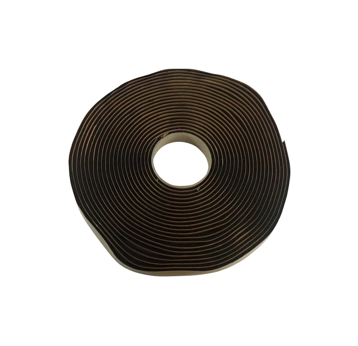 WRS 1/8" x 3/8" Double-Sided Butyl Glazing Tape - 25 Ft Roll, Black