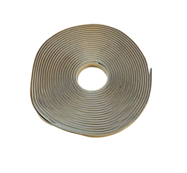 WRS 1/8" x 3/8" Double-Sided Butyl Glazing Tape - 25 Ft Roll, Grey