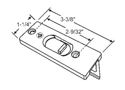 WRS 3-3/8" Black Tilt Latch - Left or Right Hand