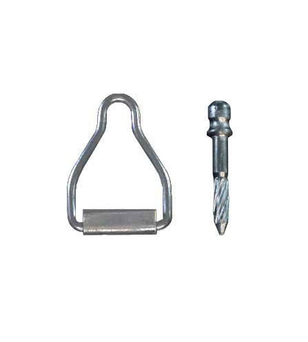 WRS 1-9/16" Screen Latch Loop with Screw - Mill Finish