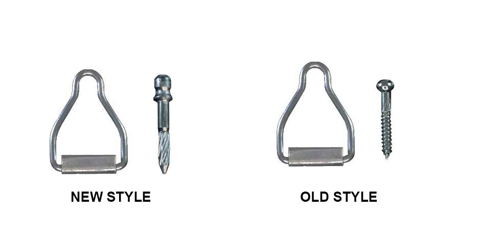 WRS 1-9/16" Screen Latch Loop with Screw - Mill Finish