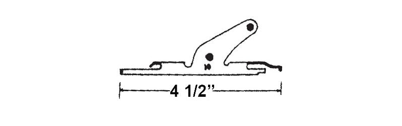 WRS 4-1/2" Jalousie Window Clip Set