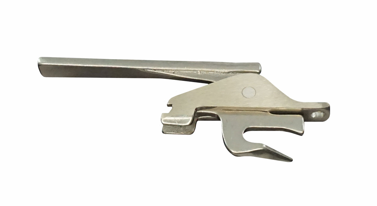 WRS White Bronze Left Hand 2 Point Casement Locking Handle  -  3/16" Gap