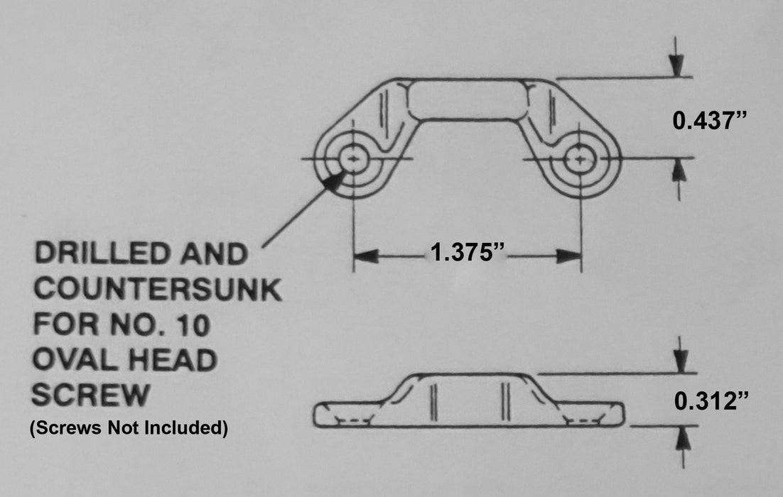 WRS White Bronze Cam Strike - .312" Height