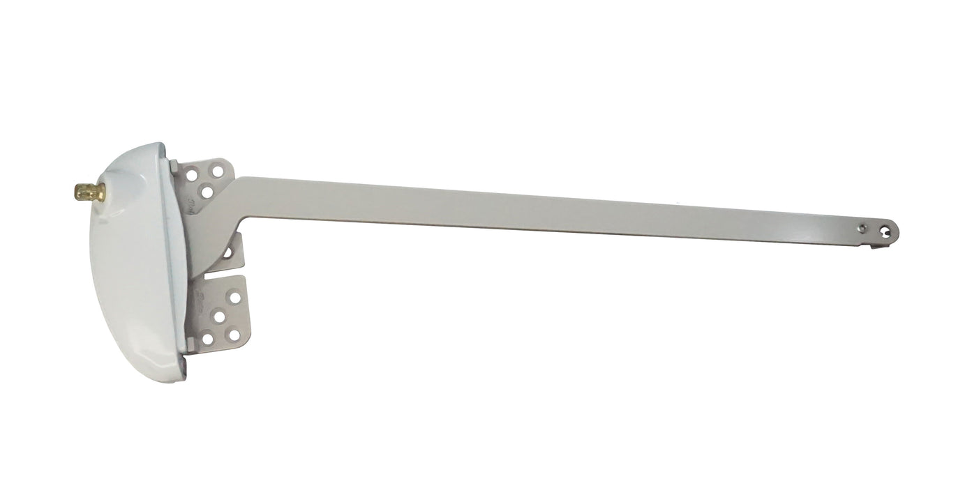 WRS Roto Right Hand Sill Mounted Casement 13-7/16" Single Arm Operator for Vinyl Windows - White