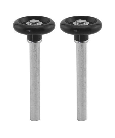 WRS 3-1/2" Black Plastic Garage Door Roller - 2 Pack