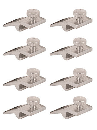 WRS 5/16" Offset Aluminum Storm Door Panel Clips with Screws - 8 Pack