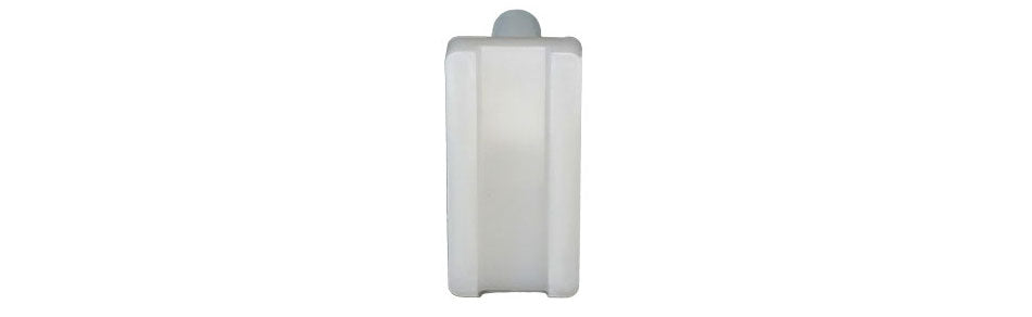 WRS 2" Pressure Shoe with Pin - White