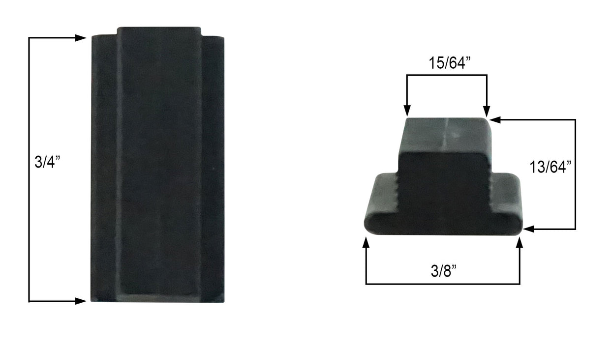 WRS 3/4" Spacer/Friction Pad  -  Black