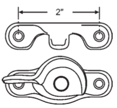 Sash Lock & Keeper - Brass Plated