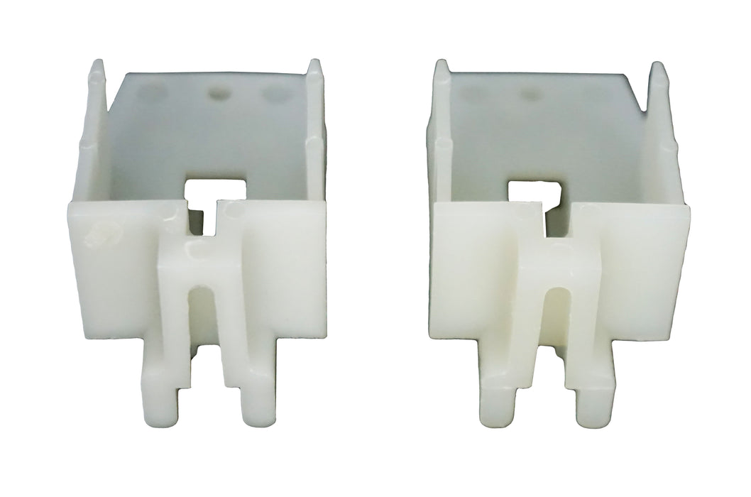 2-1/4" LH & RH Pivot Bar Housing Set - White