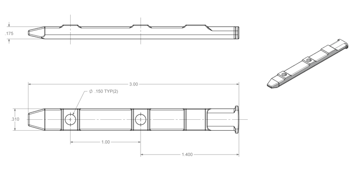 WRS 3" Pivot Bar - Die Cast