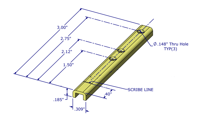 01-31-33 Diagram of WRS 3" Stamped Steel Pivot Bar