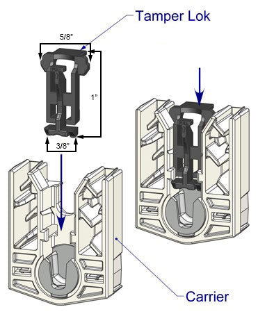 WRS Series 37 Constant Force Tamper Lock  -  Black