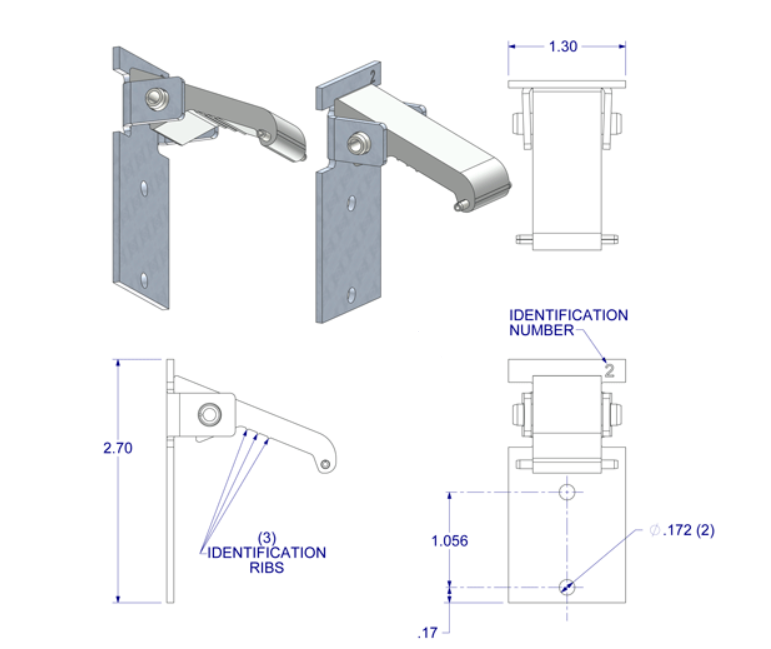 WRS Caldwell Tandem or Single Carrier Unit - Kawneer