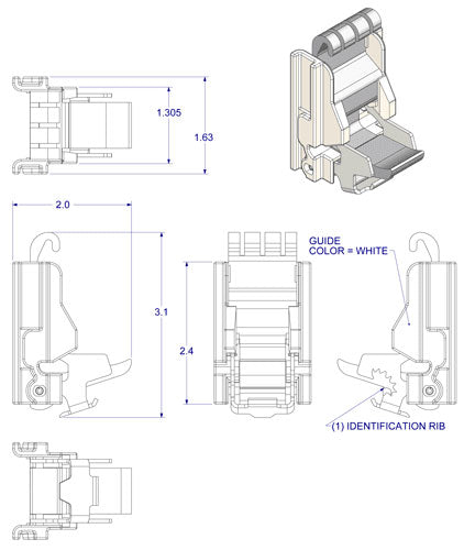WRS Caldwell Tandem or Single Carrier Unit - White