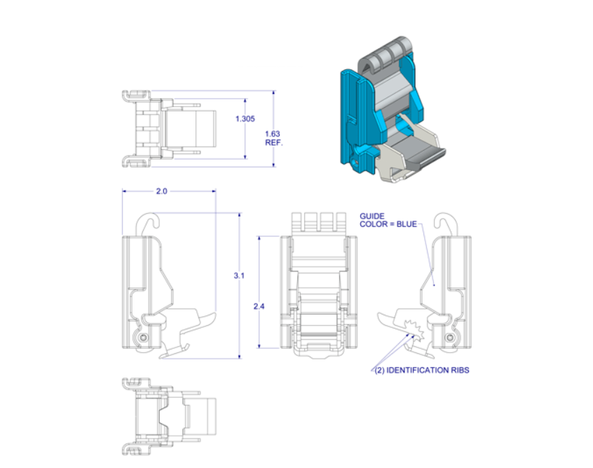 WRS Caldwell Tandem or Single Carrier Unit - Blue