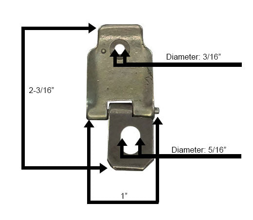 WRS Left & Right Hand Blow Out Latch Set - White Bronze
