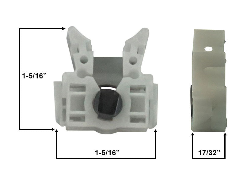 WRS 1-5/16" Pivot Lock Shoe for Coil Spring Balance - Zinc Cam