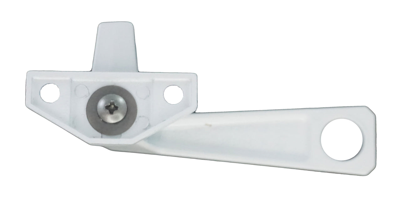 WRS Truth Right Hand Pole-Operated Cam Handle Lock With Offset Base- White
