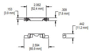 WRS Truth Notched Base Narrow Keeper  2-1/16"