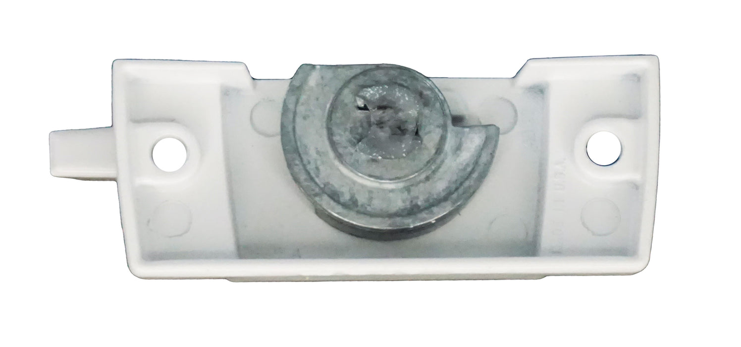 Truth 2-3/8" Trimline Small Cam Sweep Lock Without Lug Slots, Non-Handed - White