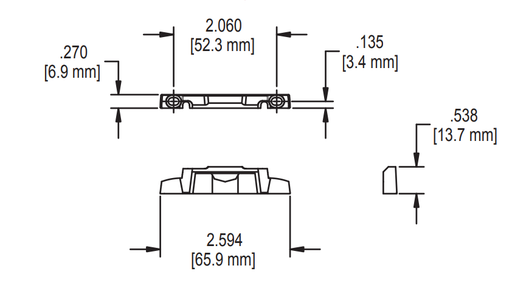 014-115-24 Truth Hardware EntryGard Cam Lock Keeper Diagram