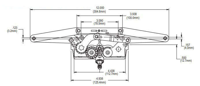 WRS Truth Hardware Entrygard Awning Operator - Single Pull, Non-Handed Standard Version