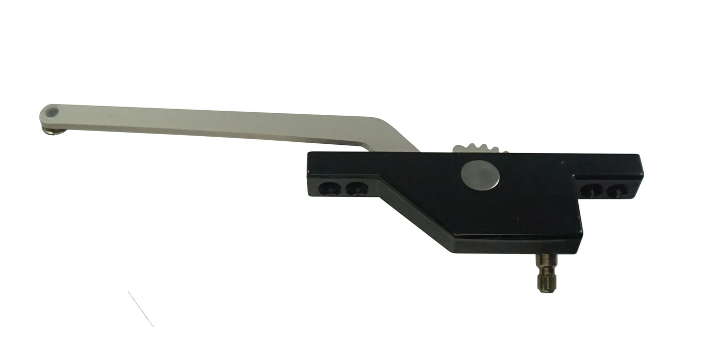 WRS Truth Left Hand Front Mount 7-1/2" Single Arm Casement Operator - Black