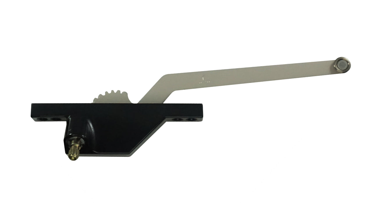 WRS Truth Left Hand Front Mount 7-1/2" Single Arm Casement Operator - Black