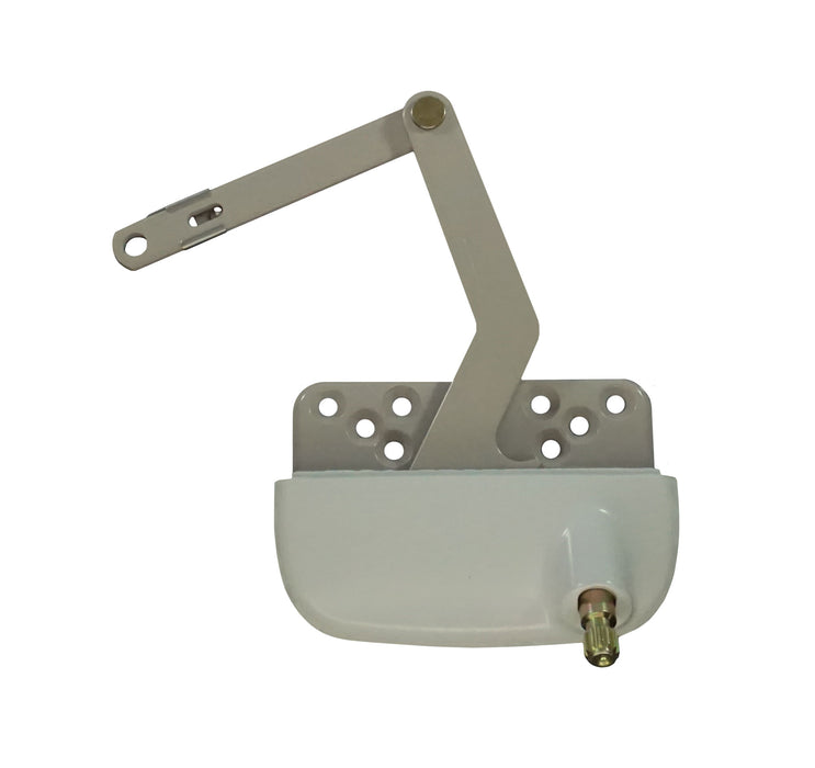 WRS Truth Hardware Ellipse Dyad Split Arm Operator - 3-1/2", White