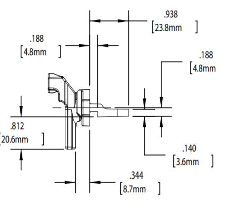 Truth Left Hand Project Out, In-Line Angle Base Cam Handle