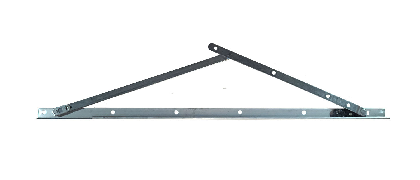 WRS Truth Hardware Left or Right Hand Concealed Awning Hinge - 10" Stainless Steel