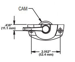 WRS Truth EntryGard Cam Lock with no Lugs - Bronze