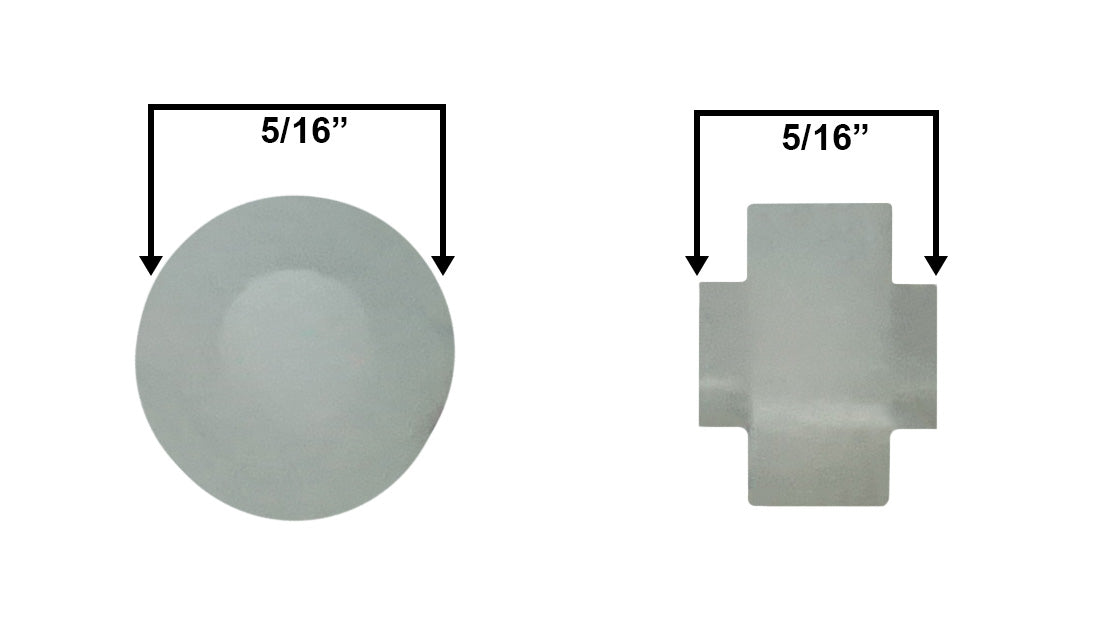 WRS 5/16" Nylon Roller - White
