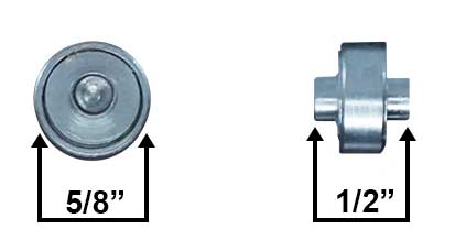 WRS Sliding Window Roller & Axle - Metal