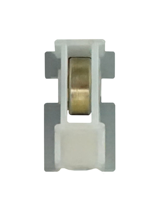 WRS 1-5/32" Sliding Window Roller & Housing - Nylon Housing, Metal Wheel