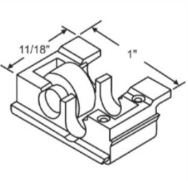 Sliding Window Roller Assembly