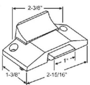 WRS " Spring Latch, Black Aluminum