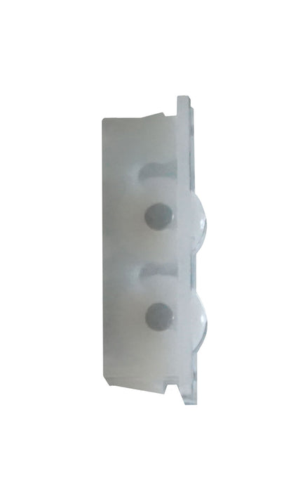 WRS 1-5/8" Sliding Window Roller - Nylon Housing, Flat Nylon Wheels